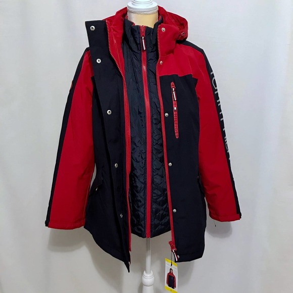 Tommy Hilfiger NWT 3 in 1 All Weather System Jacket Size S - Picture 10 of 15